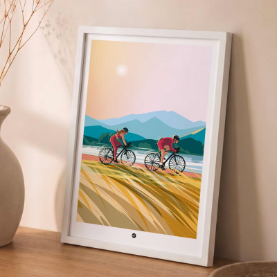 Découvrez les affiches BLACKPEUF | Illustration Montagnes colorés pour votre déco