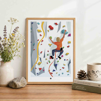 Découvrez les affiches BLACKPEUF | Illustration Montagnes colorés pour votre déco
