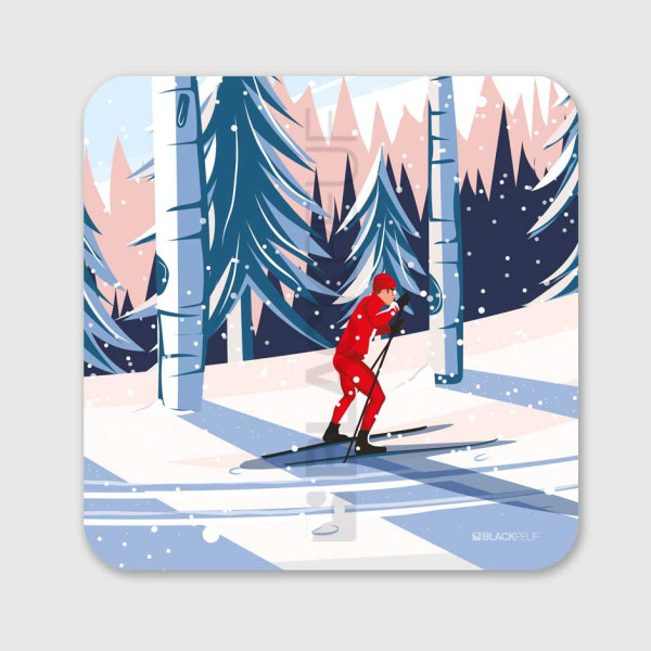 TABLEAU SKI DE FOND FÔRET HOMME