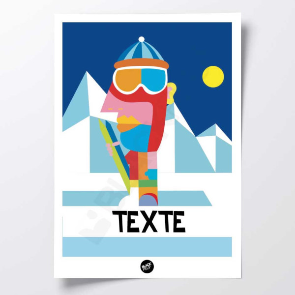This BLACKPEUF poster offers a high-end and modern look with its vibra