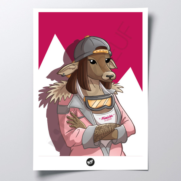This BLACKPEUF poster offers a high-end and modern look with its vibra