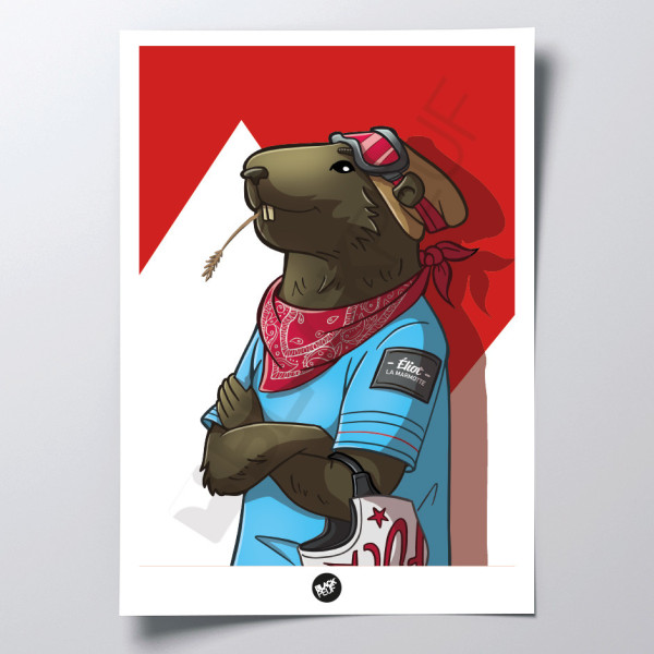This BLACKPEUF poster offers a high-end and modern look with its vibra
