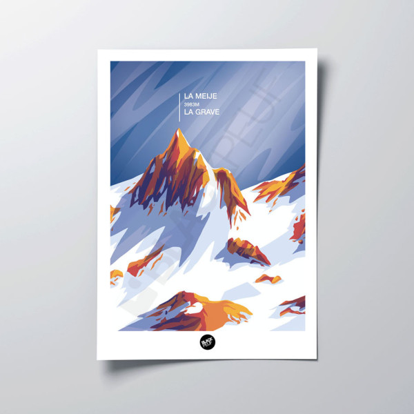 This BLACKPEUF poster offers a high-end and modern look with its vibra