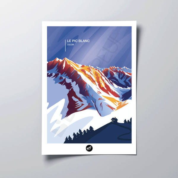 This BLACKPEUF poster offers a high-end and modern look with its vibra