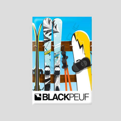 Magnet souvenir de montagne avec les illustrations blackpeuf aimants de décoration Magnet souvenir de montagne avec les illustrations blackpeuf aimants de décoration