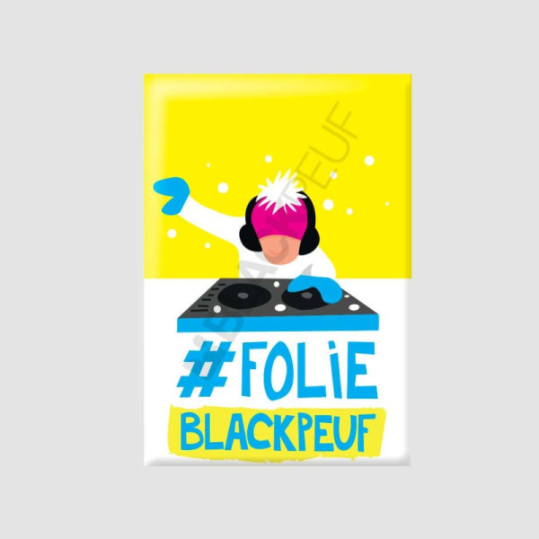 Magnet souvenir de montagne avec les illustrations blackpeuf aimants de décoration