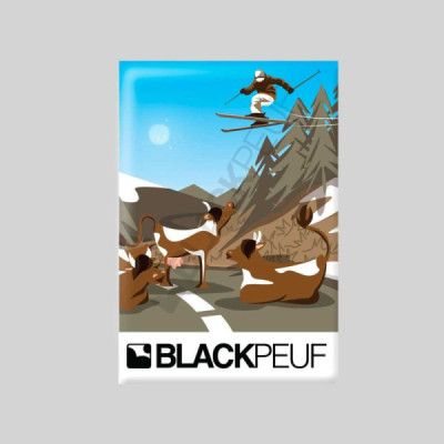 Magnet souvenir de montagne avec les illustrations blackpeuf aimants de décoration Magnet souvenir de montagne avec les illustrations blackpeuf aimants de décoration