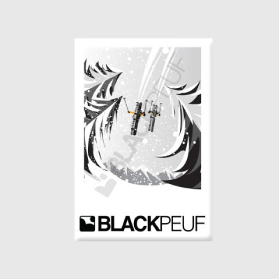 Magnet souvenir de montagne avec les illustrations blackpeuf aimants de décoration Magnet souvenir de montagne avec les illustrations blackpeuf aimants de décoration