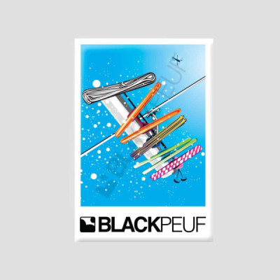 Magnet souvenir de montagne avec les illustrations blackpeuf aimants de décoration Magnet souvenir de montagne avec les illustrations blackpeuf aimants de décoration