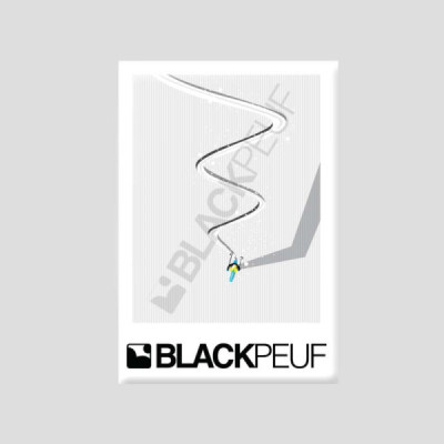Magnet souvenir de montagne avec les illustrations blackpeuf aimants de décoration Magnet souvenir de montagne avec les illustrations blackpeuf aimants de décoration