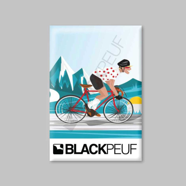 Magnet souvenir de montagne avec les illustrations blackpeuf aimants de décoration