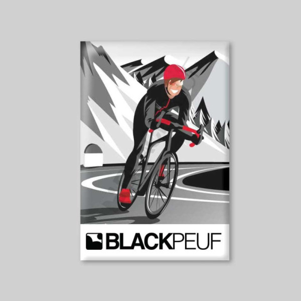 Magnet souvenir de montagne avec les illustrations blackpeuf aimants de décoration