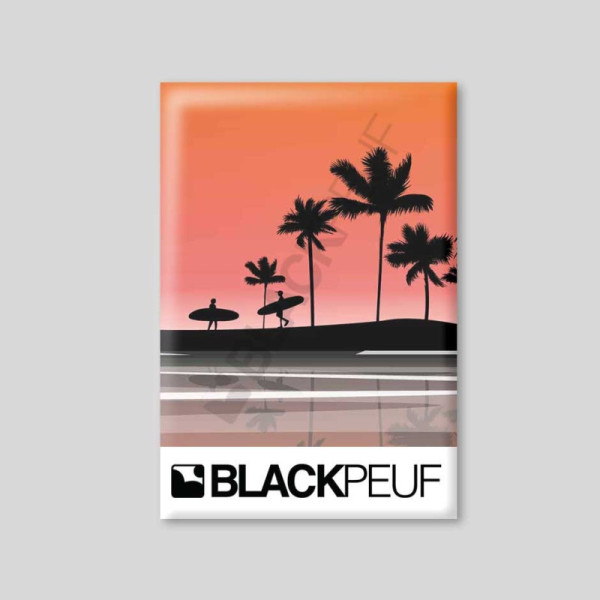 Magnet souvenir de montagne avec les illustrations blackpeuf aimants de décoration