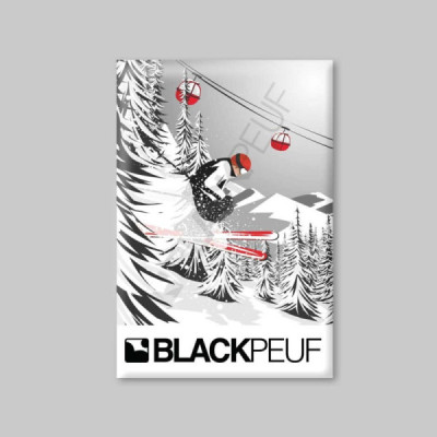 Magnet souvenir de montagne avec les illustrations blackpeuf aimants de décoration Magnet souvenir de montagne avec les illustrations blackpeuf aimants de décoration