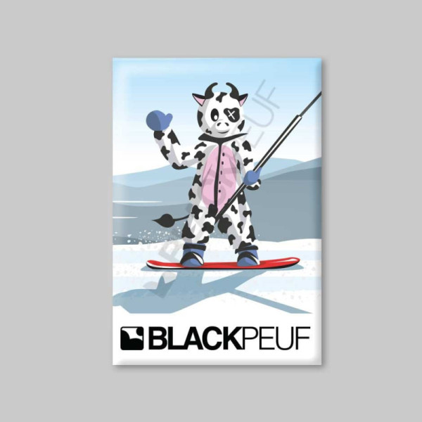 Magnet souvenir de montagne avec les illustrations blackpeuf aimants de décoration