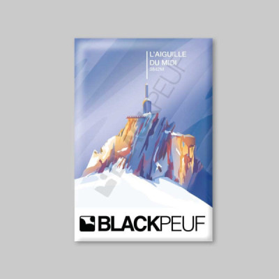 Magnet souvenir de montagne avec les illustrations blackpeuf aimants de décoration