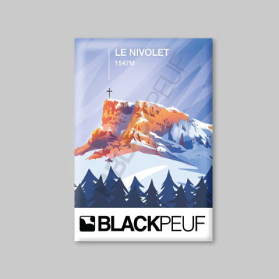 Magnet souvenir de montagne avec les illustrations blackpeuf aimants de décoration Magnet souvenir de montagne avec les illustrations blackpeuf aimants de décoration