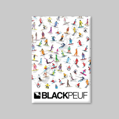 Magnet souvenir de montagne avec les illustrations blackpeuf aimants de décoration Magnet souvenir de montagne avec les illustrations blackpeuf aimants de décoration