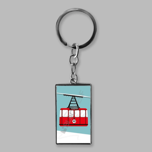 Porte clefs souvenir de montagne avec les illustrations blackpeuf