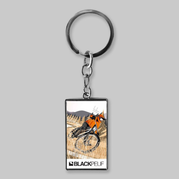 Porte clefs souvenir de montagne avec les illustrations blackpeuf