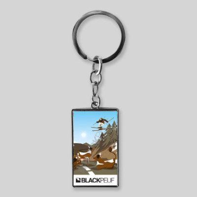 Porte clefs souvenir de montagne avec les illustrations blackpeuf Porte clefs souvenir de montagne avec les illustrations blackpeuf