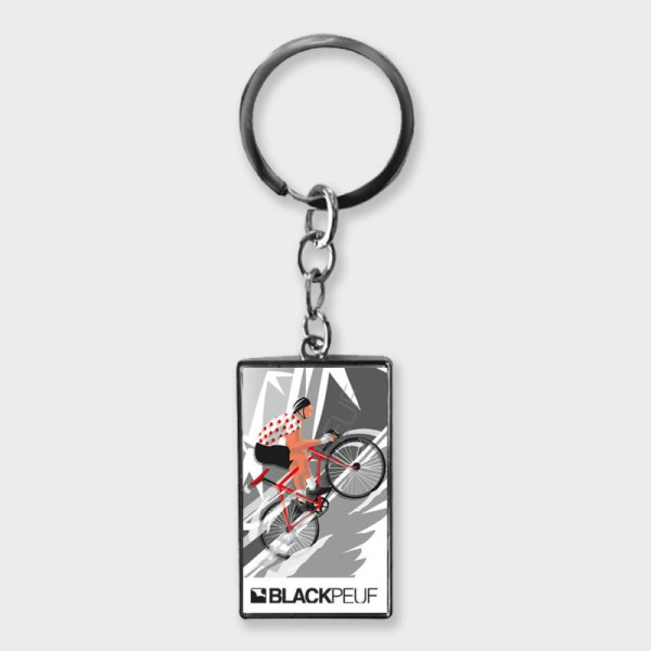 Porte clefs souvenir de montagne avec les illustrations blackpeuf