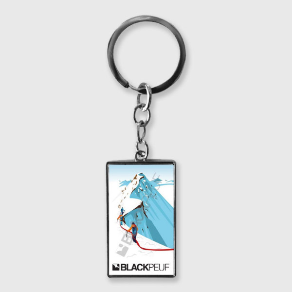 Porte clefs souvenir de montagne avec les illustrations blackpeuf
