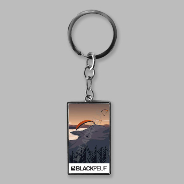 Porte clefs souvenir de montagne avec les illustrations blackpeuf