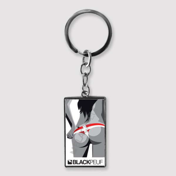 Porte clefs souvenir de montagne avec les illustrations blackpeuf