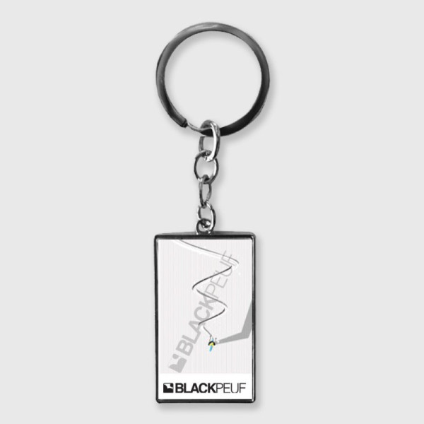 Porte clefs souvenir de montagne avec les illustrations blackpeuf