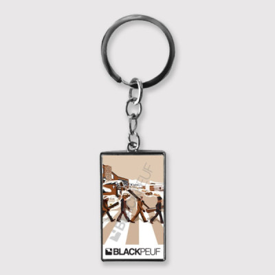 Porte clefs souvenir de montagne avec les illustrations blackpeuf