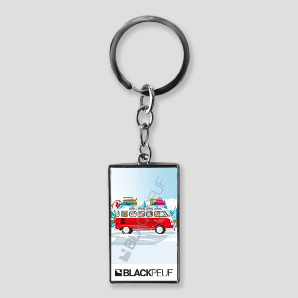 Porte clefs souvenir de montagne avec les illustrations blackpeuf