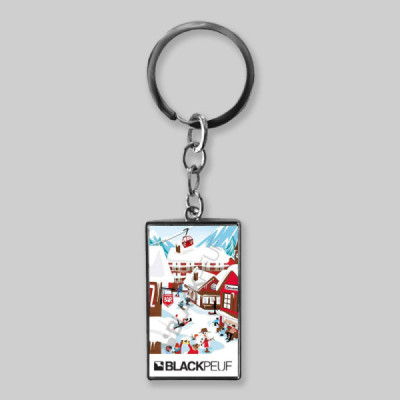 Porte clefs souvenir de montagne avec les illustrations blackpeuf Porte clefs souvenir de montagne avec les illustrations blackpeuf