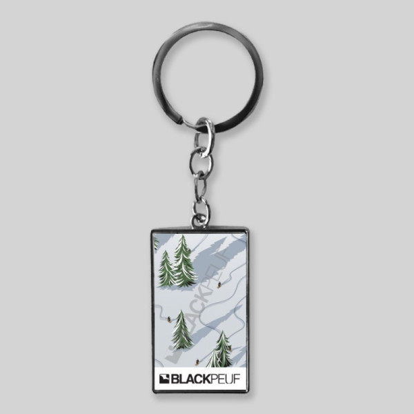 Porte clefs souvenir de montagne avec les illustrations blackpeuf