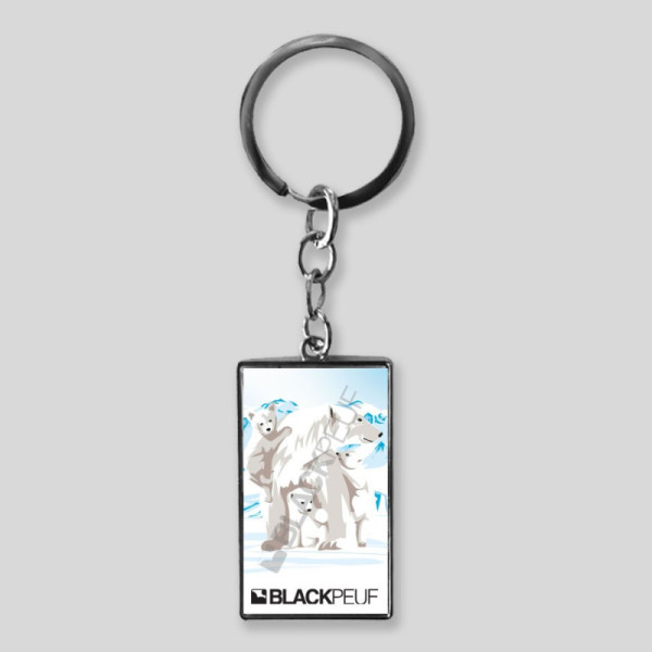 Porte clefs souvenir de montagne avec les illustrations blackpeuf