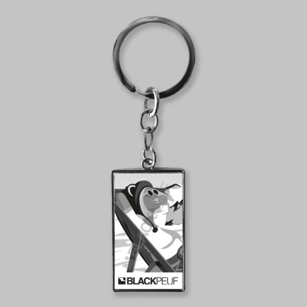 Porte clefs souvenir de montagne avec les illustrations blackpeuf