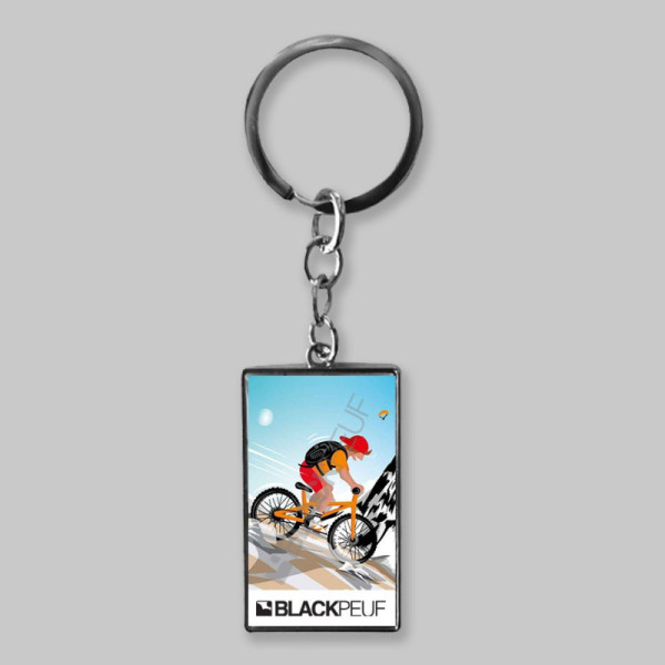 Porte clefs souvenir de montagne avec les illustrations blackpeuf
