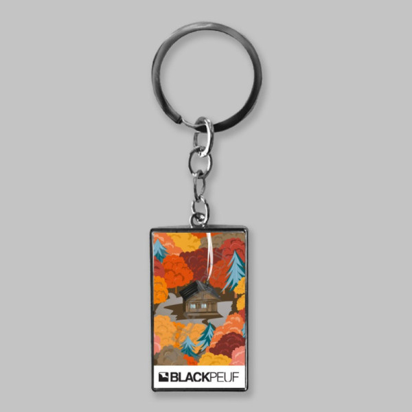 Porte clefs souvenir de montagne avec les illustrations blackpeuf