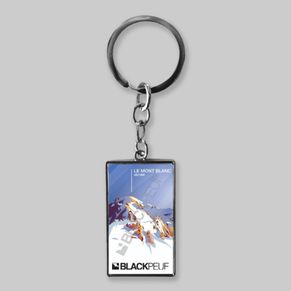 Porte clefs souvenir de montagne avec les illustrations blackpeuf