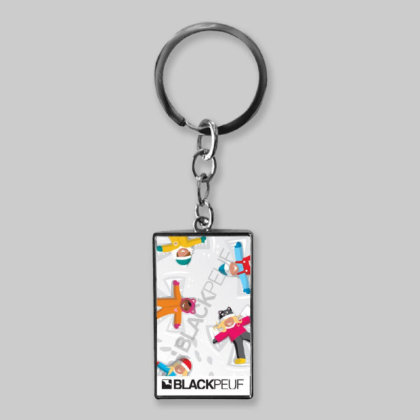 Porte clefs souvenir de montagne avec les illustrations blackpeuf
