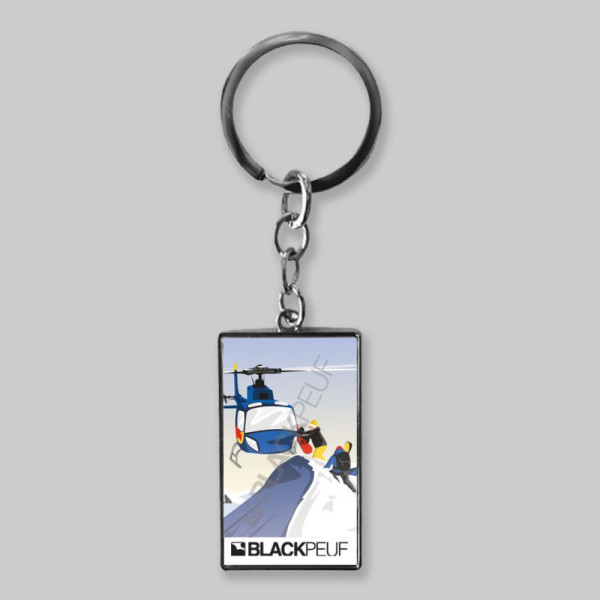 Porte clefs souvenir de montagne avec les illustrations blackpeuf
