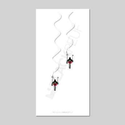 Cartes postales Polaroïd et Panoramique BLACKPEUF souvenir des alpes