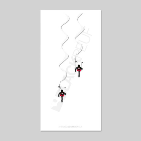 Cartes postales Polaroïd et Panoramique BLACKPEUF souvenir des alpes