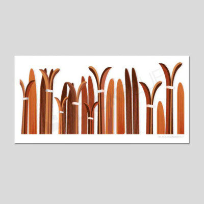 Cartes postales Polaroïd et Panoramique BLACKPEUF souvenir des alpes