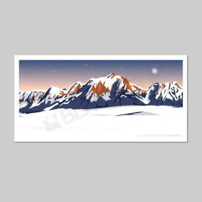 Cartes postales Polaroïd et Panoramique BLACKPEUF souvenir des alpes