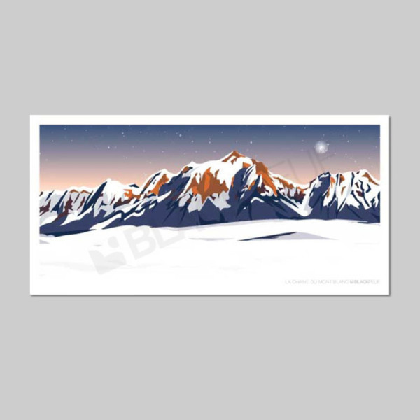 Cartes postales Polaroïd et Panoramique BLACKPEUF souvenir des alpes