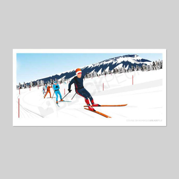 Cartes postales Polaroïd et Panoramique BLACKPEUF souvenir des alpes