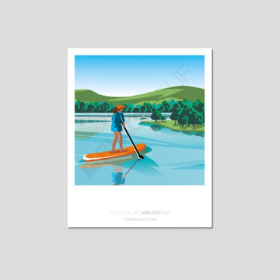 Cartes postales Polaroïd et Panoramique BLACKPEUF souvenir des alpes