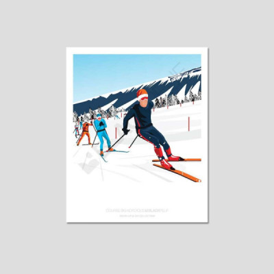 Cartes postales Polaroïd et Panoramique BLACKPEUF souvenir des alpes