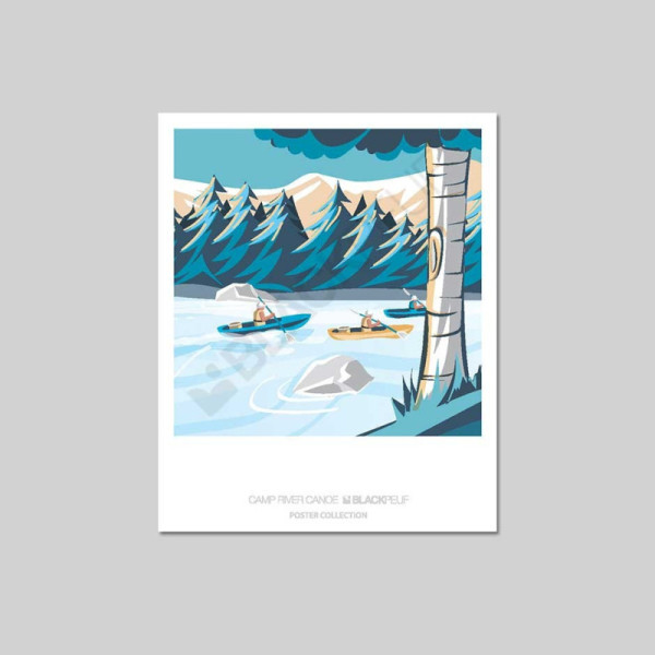Cartes postales Polaroïd et Panoramique BLACKPEUF souvenir des alpes